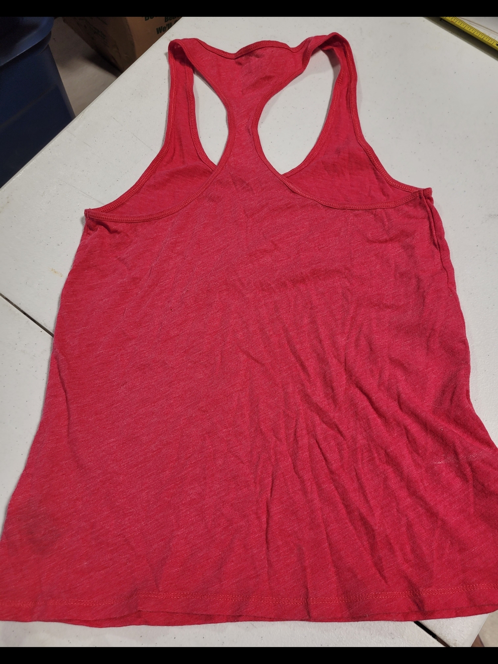 Express Women’s Coral Racerback Tank Top - Picture 3 of 3